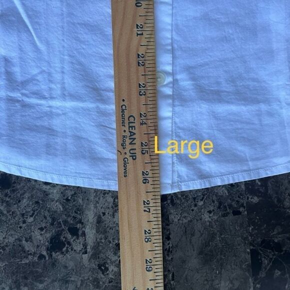 J Crew‎ Women's Petite Ruffle Button-Up Cotton Shirt - Picture 7 of 9